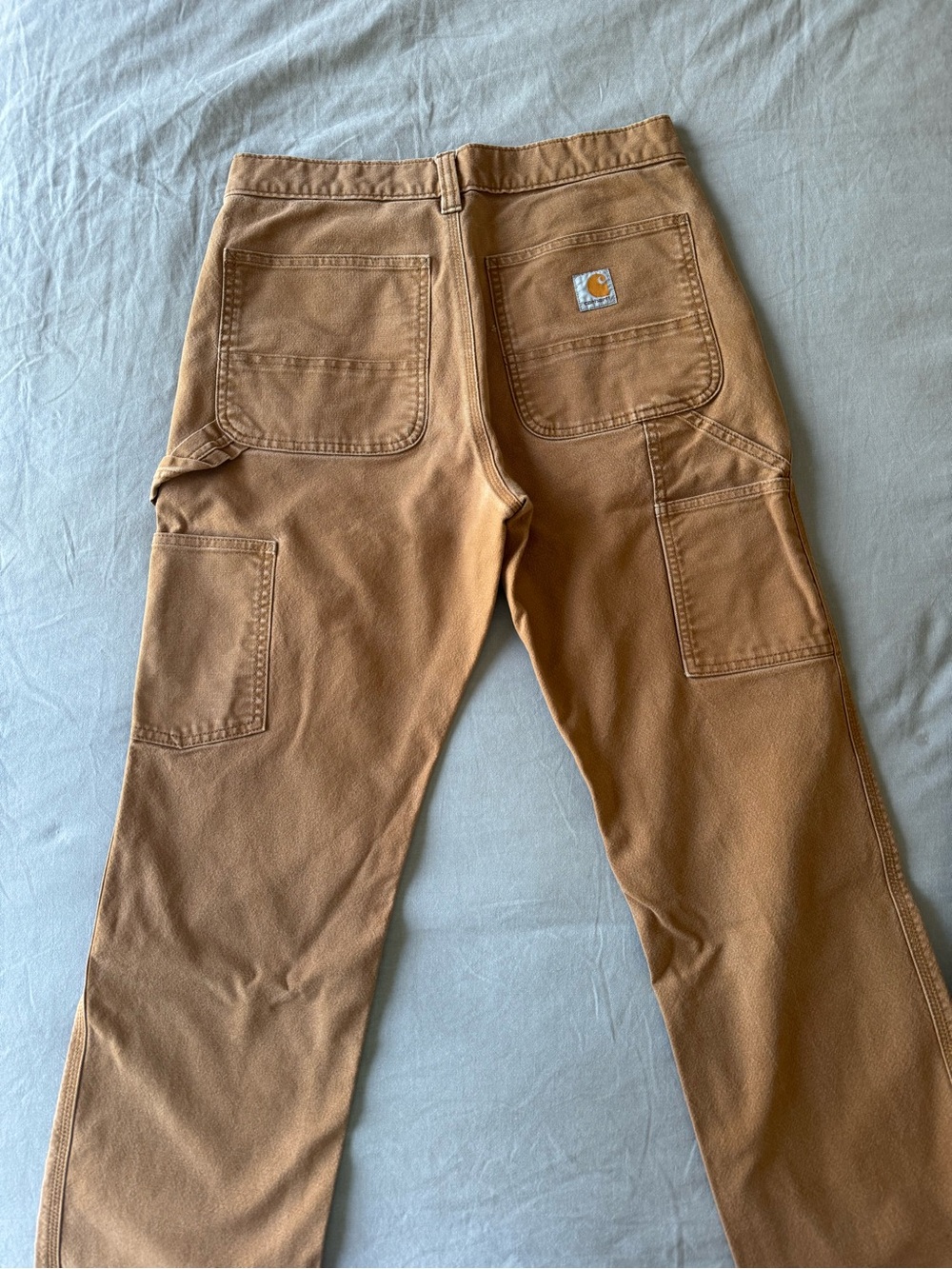 Carhartt Tan/Brown Duck Canvas Carpenter Pants